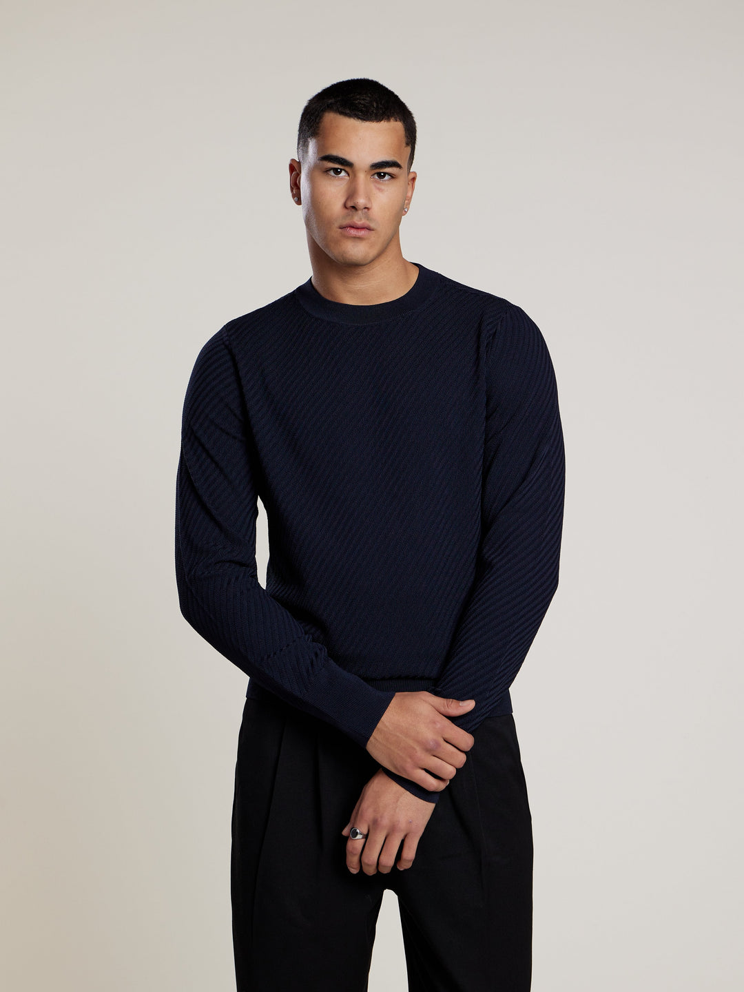 Nigel Knit | Dark Blue