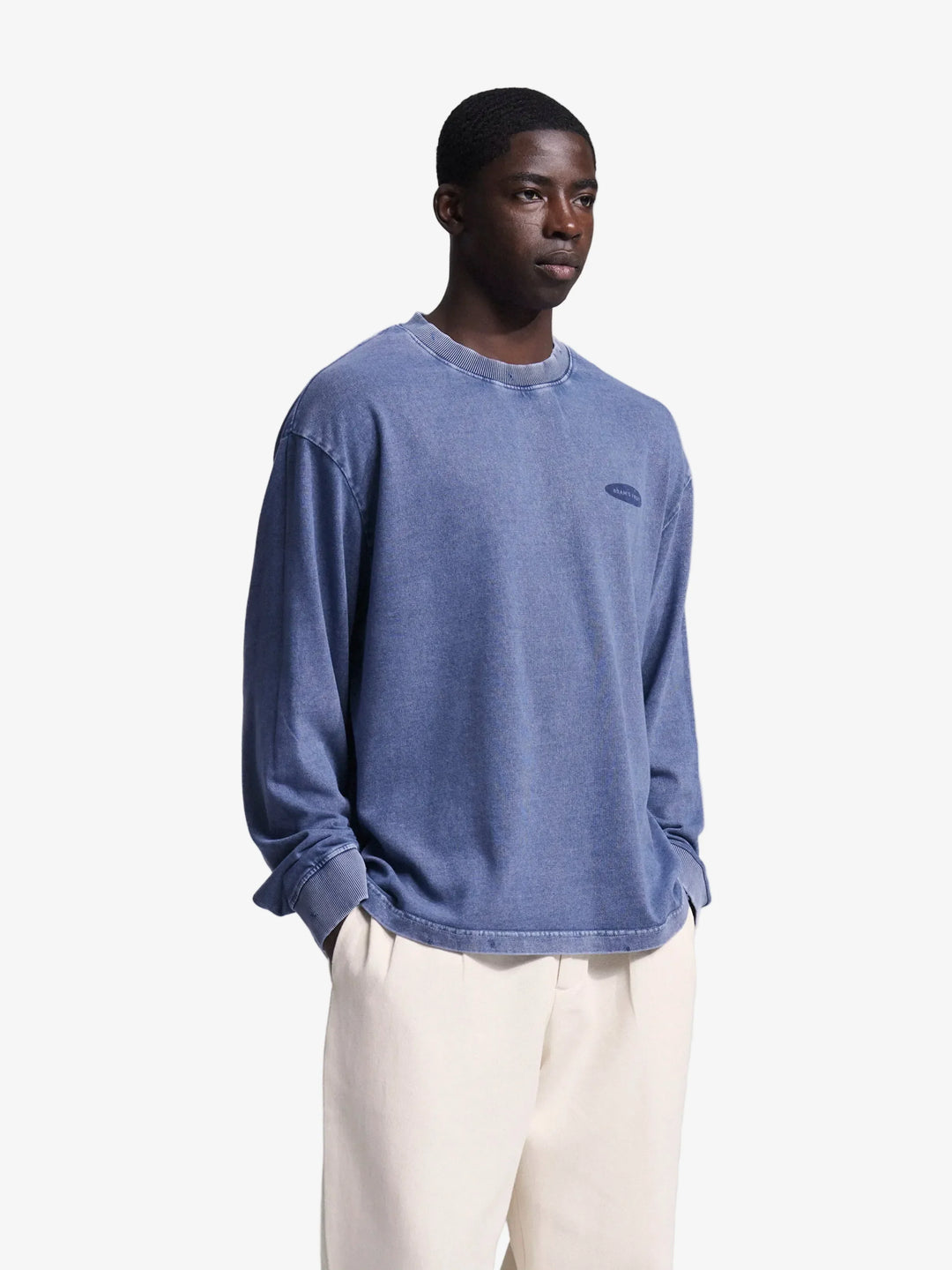 Distressed "F*ck Off I'm Gardening" Longsleeve - Washed Midnight Blue