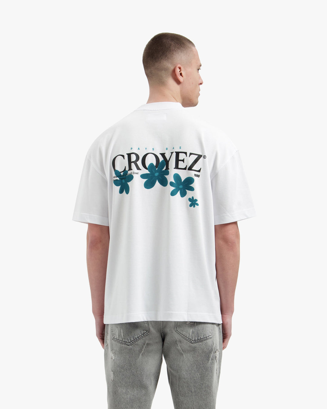 Croyez Botanique T-Shirt | White/Dark Teal