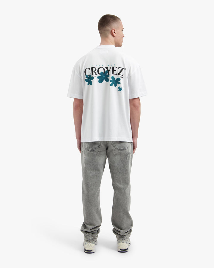Croyez Botanique T-Shirt | White/Dark Teal