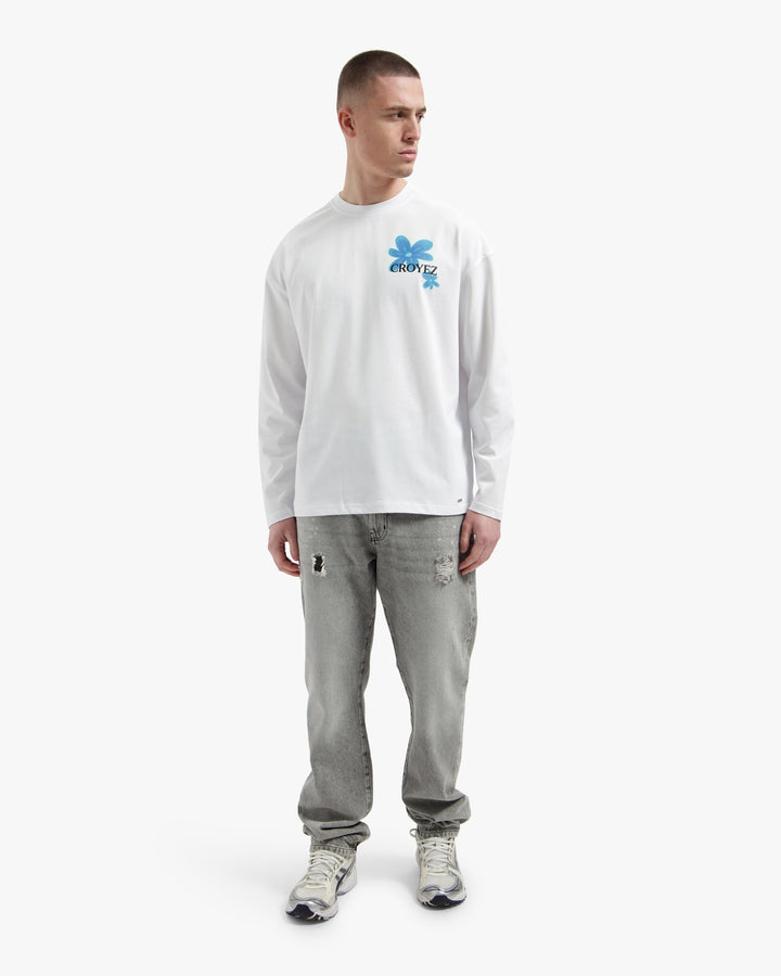 Croyez Botanique Longsleeve | White/Tiffany Blue
