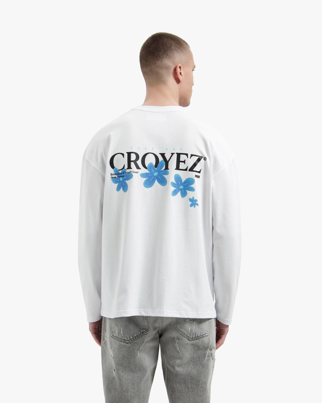 Croyez Botanique Longsleeve | White/Tiffany Blue