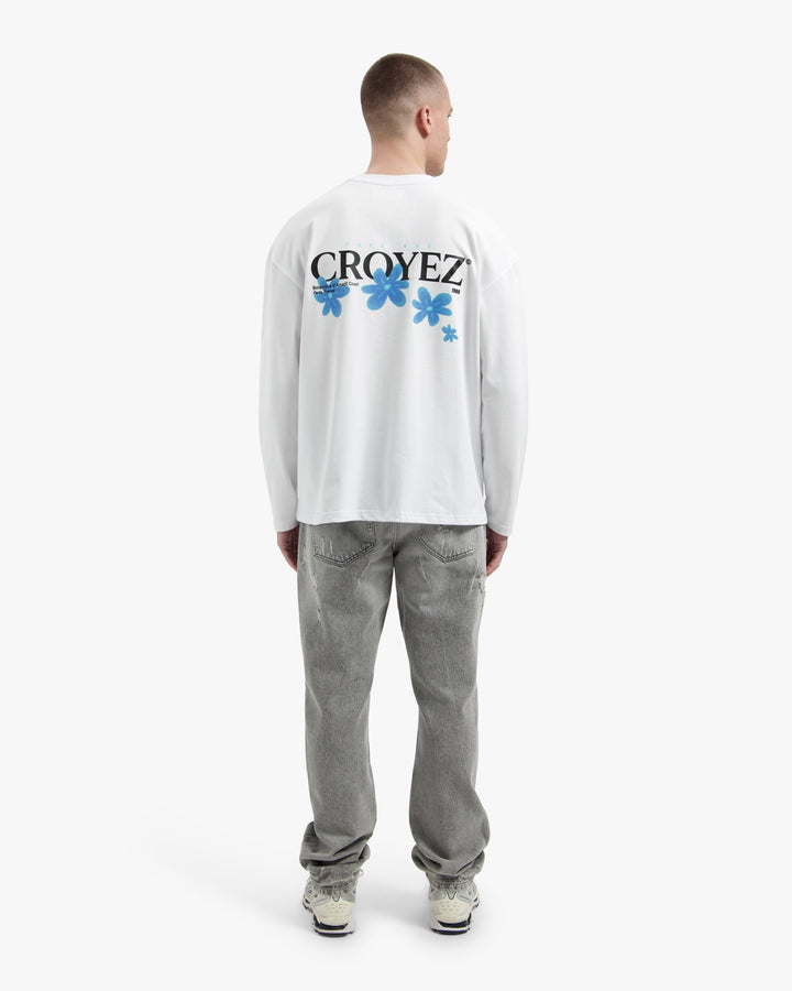 Croyez Botanique Longsleeve | White/Tiffany Blue