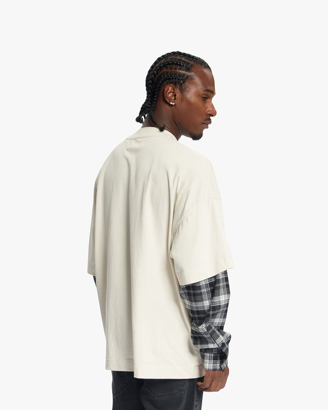 Croyez Layered Race T-Shirt | Light Beige
