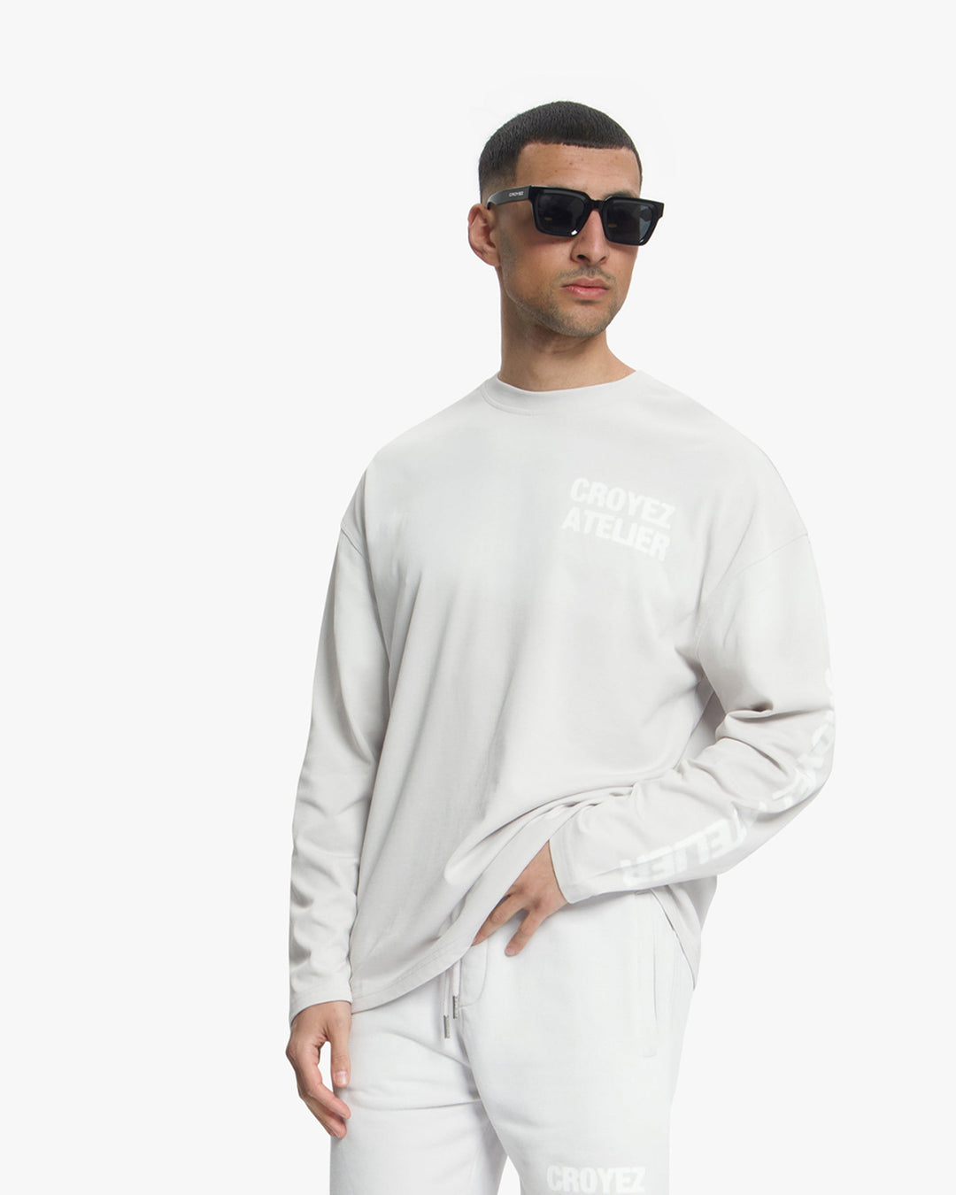 Croyez Sprayed Atelier Longsleeve | Light Grey
