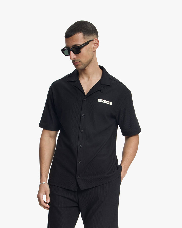 Croyez Plisse Shirt | Black