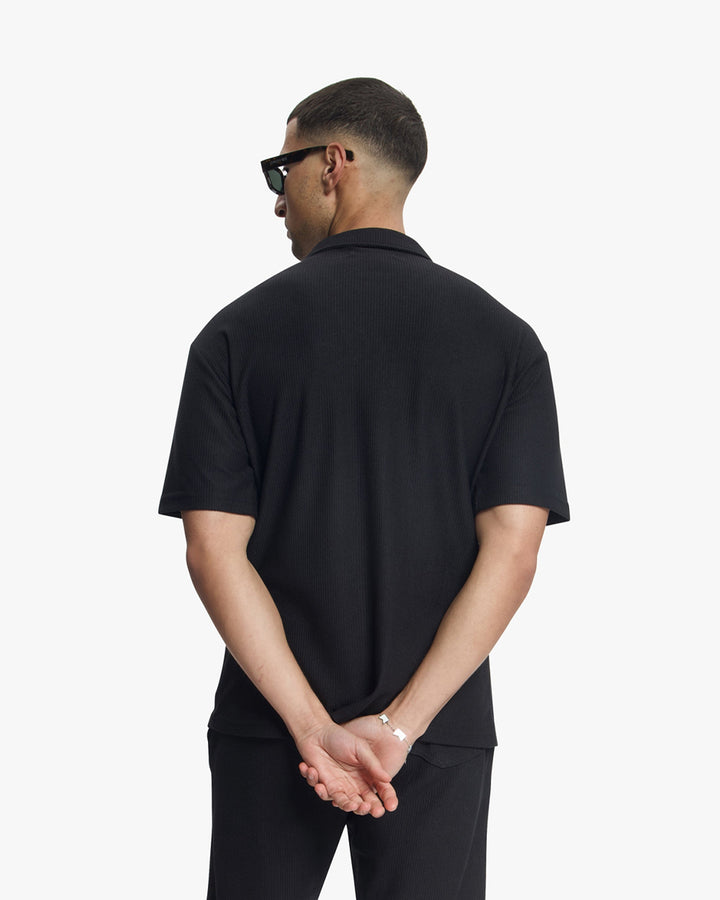 Croyez Plisse Shirt | Black