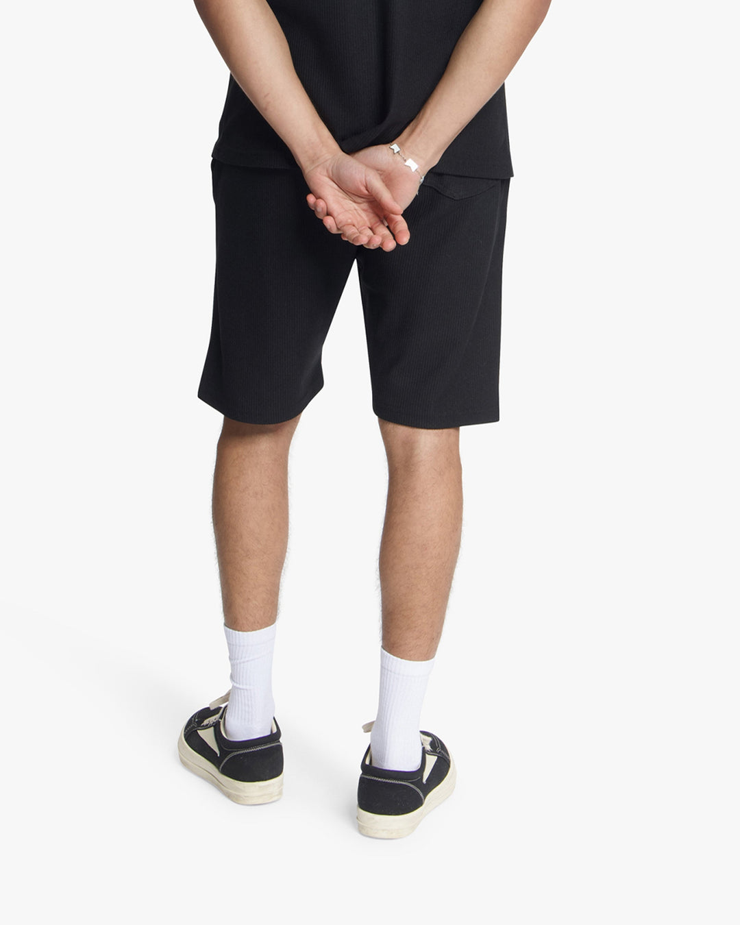 Croyez Plisse Shorts | Black