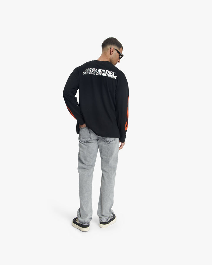 Croyez Service Dept Longsleeve | Black/Orange
