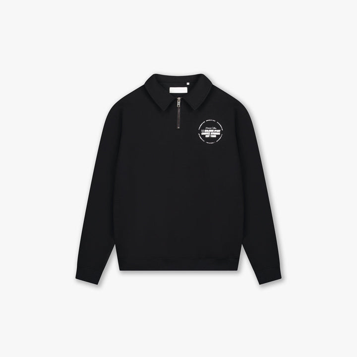 Croyez Le Galerie D'Art Half-Zip Sweater | Black