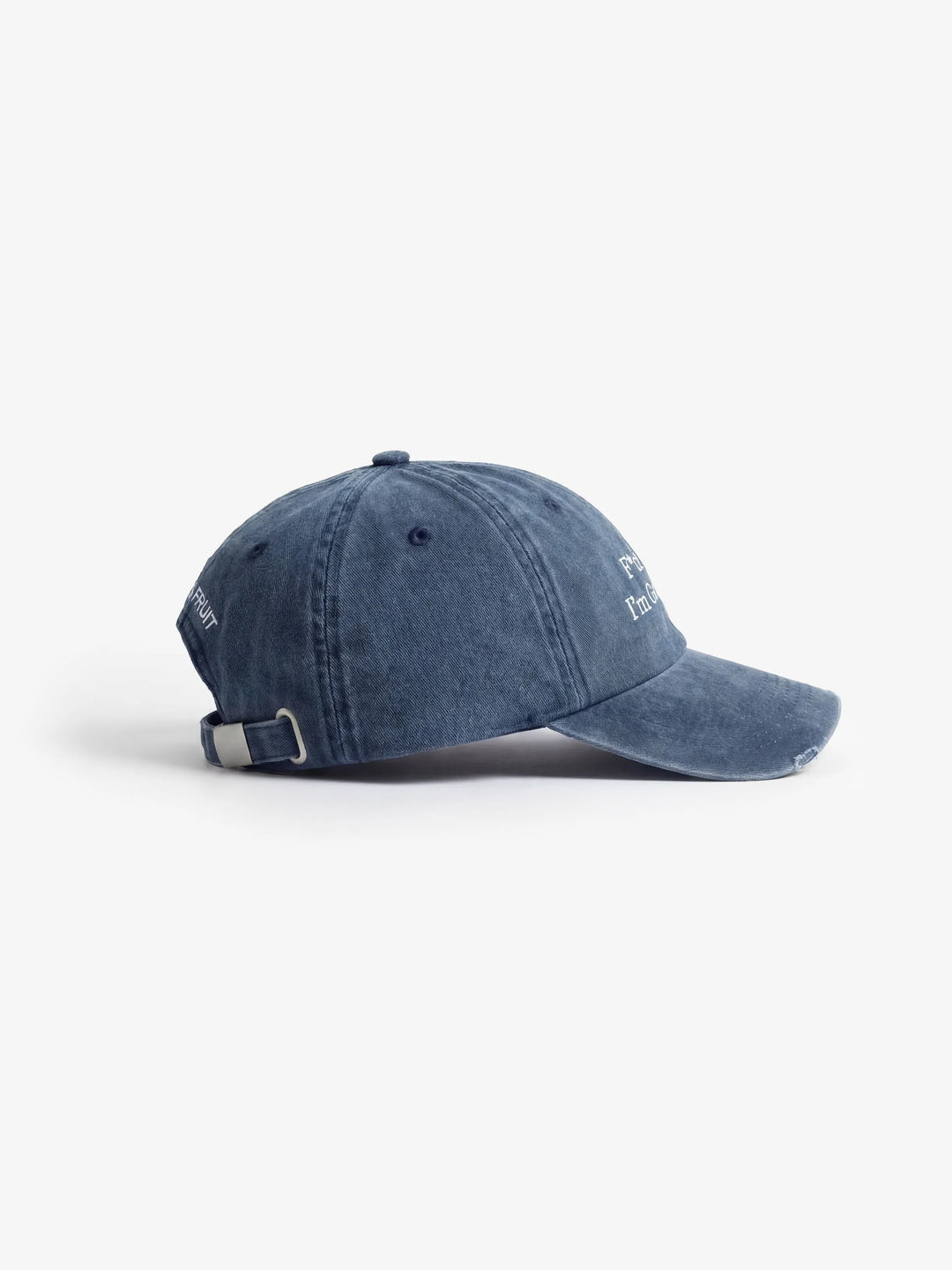 Distressed ''F*ck Off I'm Gardening'' Cap - Washed Navy