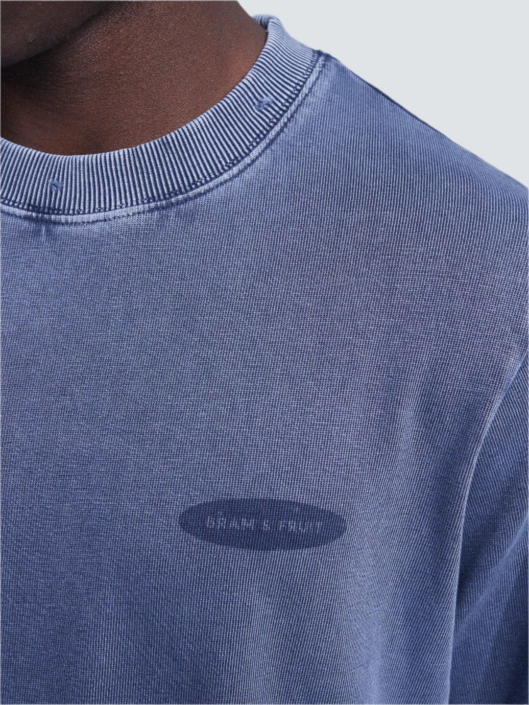 Distressed "F*ck Off I'm Gardening" Longsleeve - Washed Midnight Blue