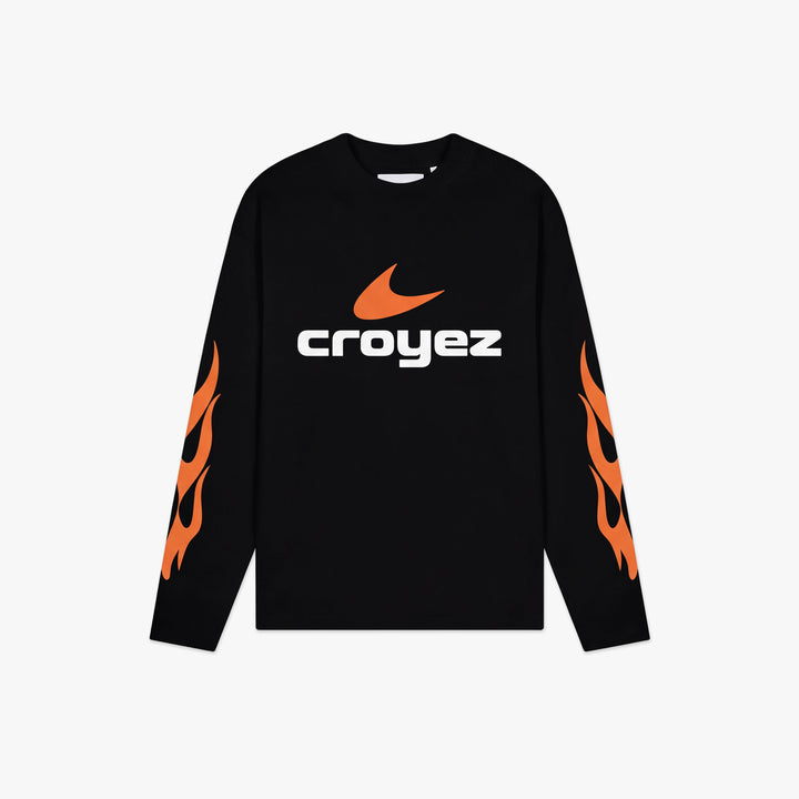 Croyez Service Dept Longsleeve | Black/Orange