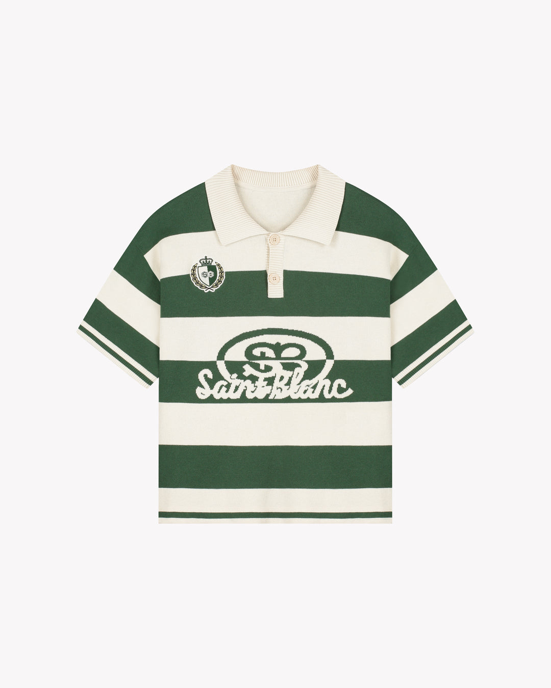 Knitted Crest Polo Shirt