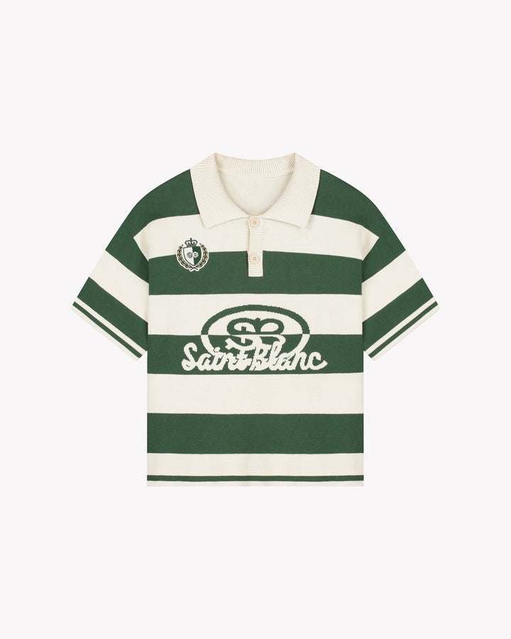 Knitted Crest Polo Shirt