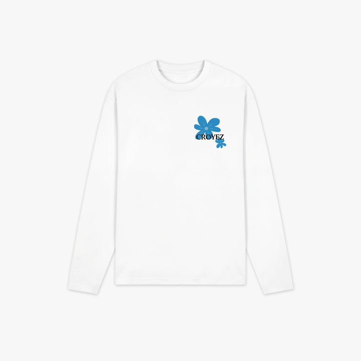 Croyez Botanique Longsleeve | White/Tiffany Blue