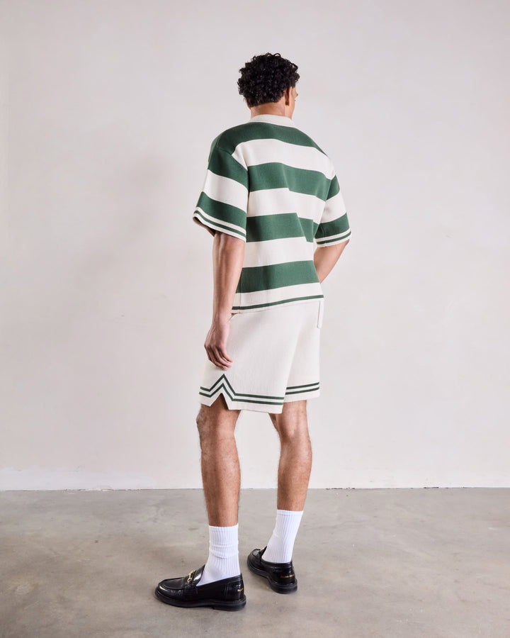 Knitted Crest Polo Shirt