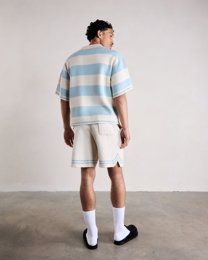 Knitted Crest Polo Shirt
