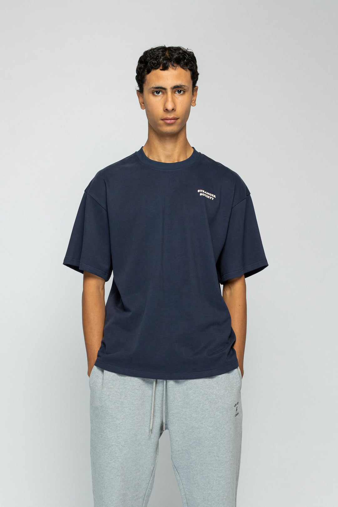 Bold Bouquet Tshirt - Navy