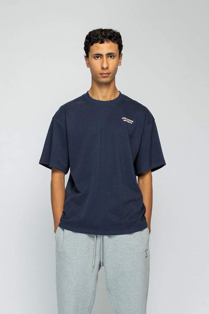 Bold Bouquet Tshirt - Navy