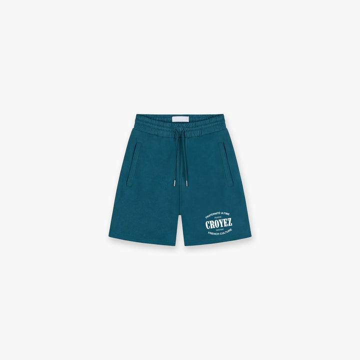 Croyez Stamp Shorts | Dark Teal