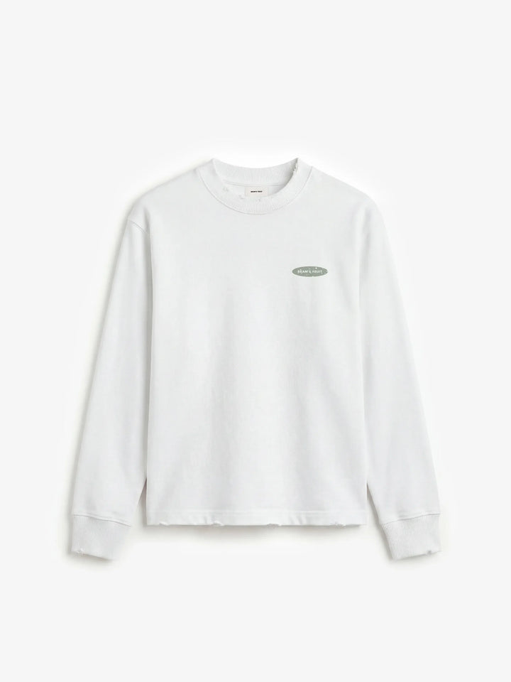 Distressed "F*ck Off I'm Gardening” Longsleeve - White