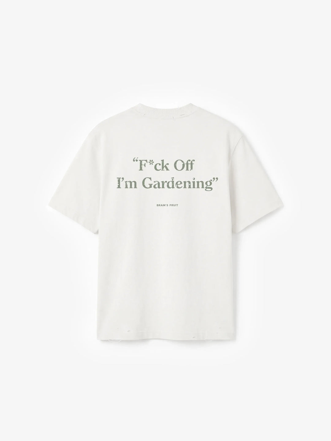 Distressed “F*ck Off I'm Gardening” T-Shirt - White